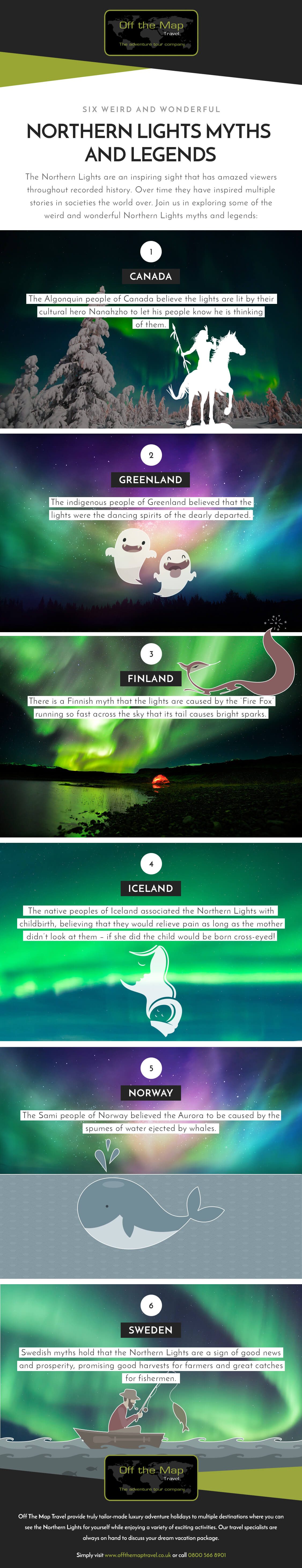 Northern Lights Myths & Legends [Infographic] – Off the Map Travel