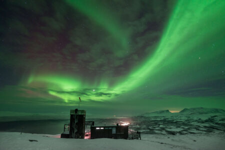 The Auroral 'Blue Hole' in Abisko