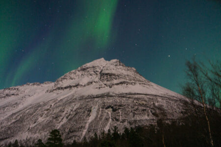 Mountains Under the Northern Lights [Infographic]