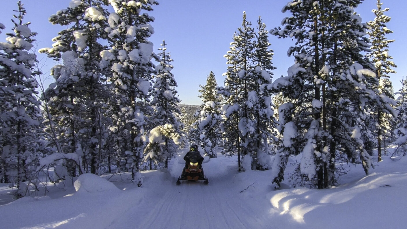 Snowmobiling in the Forest | Swedish Lapland | Travel with Off The Map