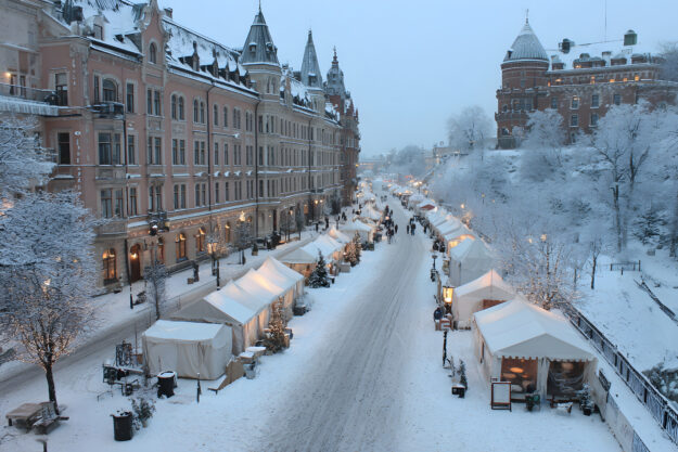 Christmas fair in Stockholm, Sweden