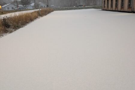 The First Snow Has Arrived in Boden, Sweden